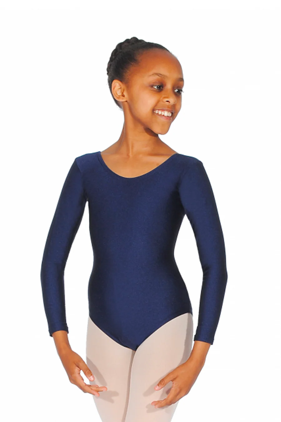 Long Sleeve Nylon Lycra Dance Leotard